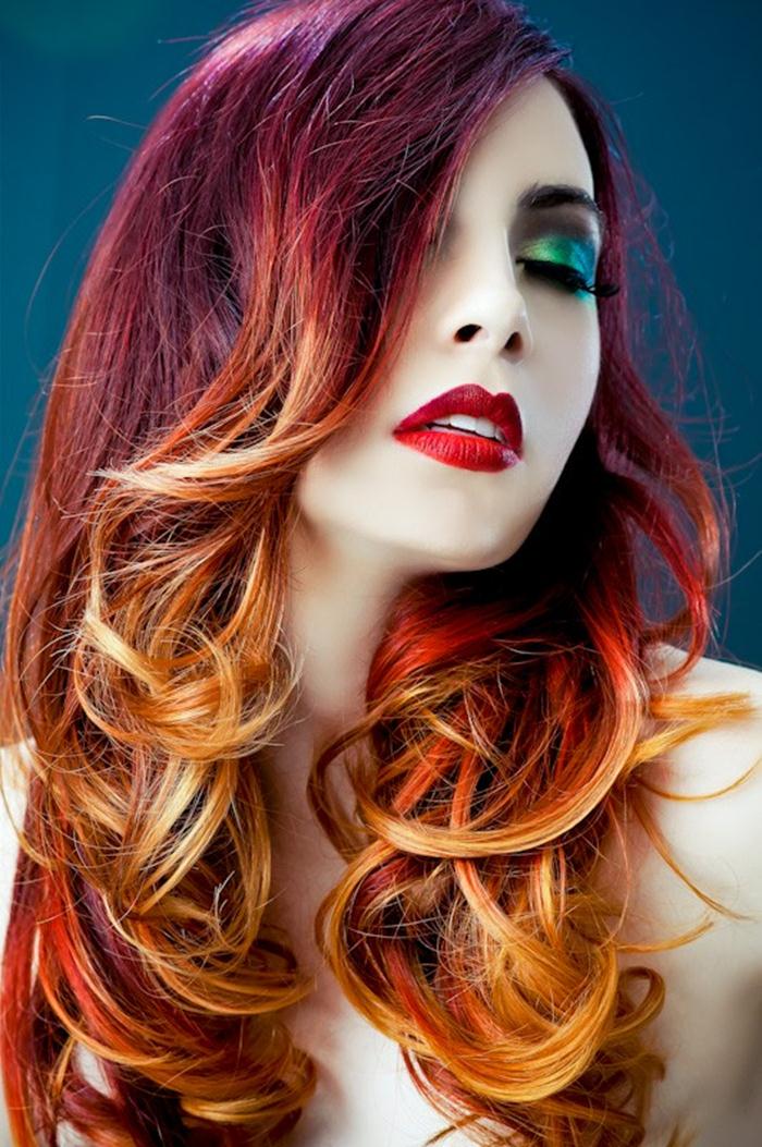 Red Ombre Hair Care